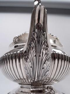  Elkington Co English Edwardian Georgian Sterling Silver Kettle on Stand 1904 - 4341225