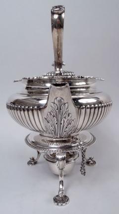  Elkington Co English Edwardian Georgian Sterling Silver Kettle on Stand 1904 - 4341227