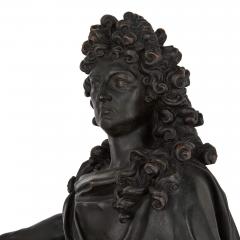  Elkington Co Very large antique English bronze sculpture of Louis XIV by Elkington Co - 4397778