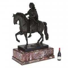  Elkington Co Very large antique English bronze sculpture of Louis XIV by Elkington Co - 4397783