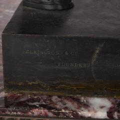  Elkington Co Very large antique English bronze sculpture of Louis XIV by Elkington Co - 4397785