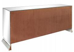  Ello 4 Door Mirrored Credenza with Steel Base by Ello - 151028