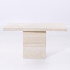  Ello Furniture Co Ello Style Mid Century Travertine Console Table - 4052592