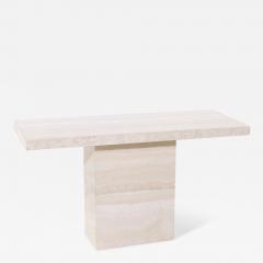  Ello Furniture Co Ello Style Mid Century Travertine Console Table - 4055414