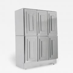  Ello Furniture Co Mid Century Modern Mirror Chrome Tall Cabinet with Chest of Drawers by Ello - 2559677
