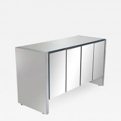  Ello Furniture Co Mid Century Modern Mirror and Chrome Four Door Cabinet or Credenza - 2549478