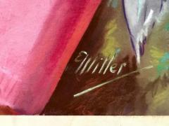  Elsie Julia Miller Blond Pin up with Perfect Smile Tennis Racket Women Illustrators - 3543673