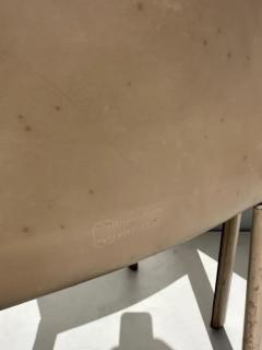  Enrico Pellizzoni Pair of Patinated Leather Side Chairs by Enrico Pellizzoni - 3335613