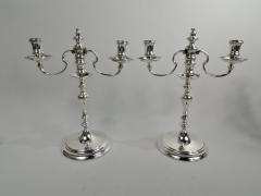  Ensko Pair of Traditional American Colonial 3 Light Candelabra by Ensko - 3753457