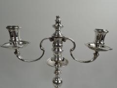  Ensko Pair of Traditional American Colonial 3 Light Candelabra by Ensko - 3753460