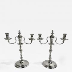  Ensko Pair of Traditional American Colonial 3 Light Candelabra by Ensko - 3755743