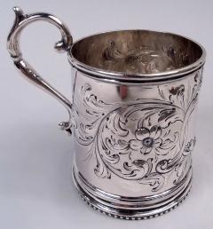  Eoff Shepard Eoff Shepard New York Victorian Classical Coin Silver Baby Cup - 4249778
