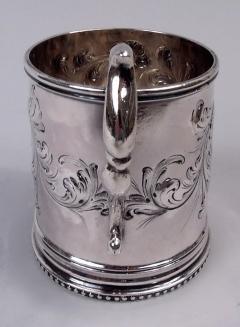  Eoff Shepard Eoff Shepard New York Victorian Classical Coin Silver Baby Cup - 4249779