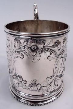  Eoff Shepard Eoff Shepard New York Victorian Classical Coin Silver Baby Cup - 4249782