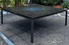  Ercole Home Ercole Home Large Square Art Glass Mosaic Dining Table with Iron Base NYC - 4330506