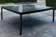  Ercole Home Ercole Home Large Square Art Glass Mosaic Dining Table with Iron Base NYC - 4330509