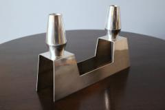  Ercuis Pair of Fine French 1960s Silver Plated Candelabra by Ercuis - 4477782