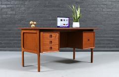  Erik Brouer Erik Brouer Executive Teak Desk w Bookcase for Brouer M belfabrik - 4783581