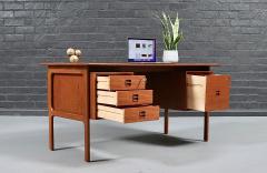  Erik Brouer Erik Brouer Executive Teak Desk w Bookcase for Brouer M belfabrik - 4783582