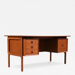  Erik Brouer Erik Brouer Executive Teak Desk w Bookcase for Brouer M belfabrik - 4788269