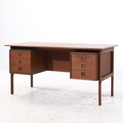  Erik Brouer Erik Brouer for Brouer M belfabrik Mid Century Danish Teak Desk - 4197355