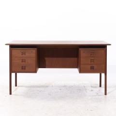  Erik Brouer Erik Brouer for Brouer M belfabrik Mid Century Danish Teak Desk - 4197358