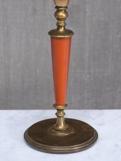  Erik Tidstrand Erik Tidstrand Brass Table Lamp Linen Shade Nordiska Kompaniet Sweden 1927 - 4334456