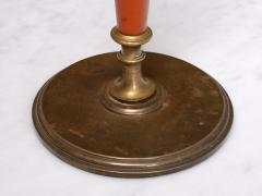  Erik Tidstrand Erik Tidstrand Brass Table Lamp Linen Shade Nordiska Kompaniet Sweden 1927 - 4334458