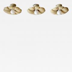  Erik Tidstrand Rare set of 3 flush mount ceiling or wall lights by Erik Tidstrand - 4256605