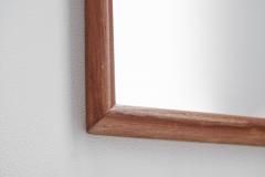  Eriksm la Mid Century Modern Solid Wood Mirror by Eriksm laglas Sweden ca 1950s - 2956216