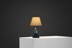  Ernst Keramik Blue Glazed Stoneware Table Lamp by Ernst Keramik Denmark ca 1960s - 4691765