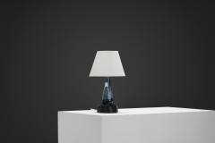  Ernst Keramik Blue Glazed Stoneware Table Lamp by Ernst Keramik Denmark ca 1960s - 4691856