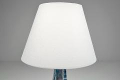  Ernst Keramik Blue Glazed Stoneware Table Lamp by Ernst Keramik Denmark ca 1960s - 4691864
