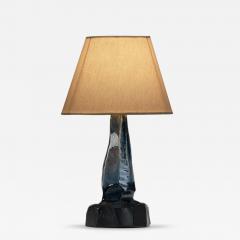  Ernst Keramik Blue Glazed Stoneware Table Lamp by Ernst Keramik Denmark ca 1960s - 4702381