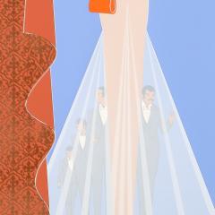  Ert Art Deco Serigraph entitled Curtain signed Ert  - 4163580