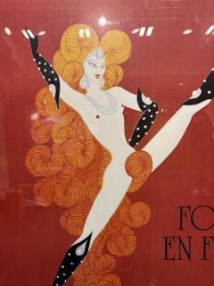  Ert Folies Bergere Framed Poster by ERTE - 3497191