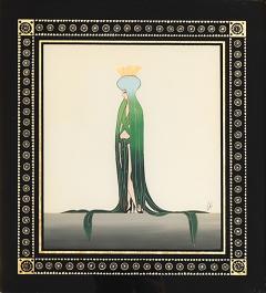  Ert Opera Gouache by Erte Framed Paper 24k Gold Leaf Borders Framed - 4527045