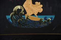  Ert Statue of Liberty Night Serigraph by Erte with Frame - 4525550