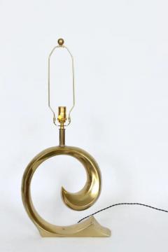  Erwin Lambeth Erwin Lambeth Brass Pierre Cardin Logo Style Table Lamp - 3029710