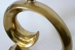  Erwin Lambeth Erwin Lambeth Brass Pierre Cardin Logo Style Table Lamp - 3029731