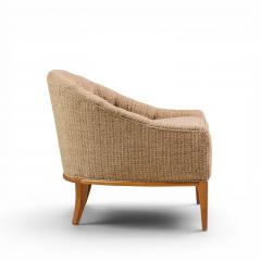  Erwin Lambeth Erwin Lambeth Style Mid Century Walnut Lounge Chairs Pair - 4649942