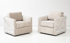  Erwin Lambeth Pair of Rare 1970s Mid Century Modern Club Chairs by Erwin Lambeth  - 3262158