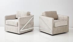  Erwin Lambeth Pair of Rare 1970s Mid Century Modern Club Chairs by Erwin Lambeth  - 3262160