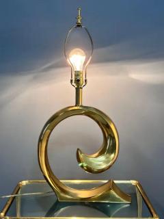  Erwin Lambeth Pierre Cardin Logo Style Brass Table Lamp by Erwin Lambeth - 3511413