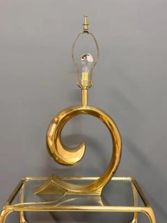  Erwin Lambeth Pierre Cardin Logo Style Brass Table Lamp by Erwin Lambeth - 3511472