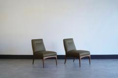  Erwin Lambeth Set of Slipper Chairs by Erwin Lambeth C 1950s - 4029755