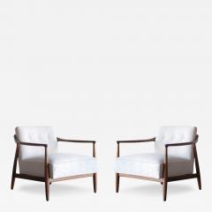  Erwin Lambeth Set of Walnut Lounge Chairs by Erwin Lambeth C 1950s - 3995414
