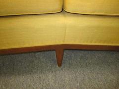  Erwin Lambeth Sophisticated Erwin Lambeth Curved Walnut Sofa Mid Century Modern - 1862427