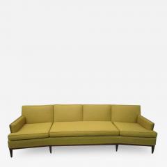  Erwin Lambeth Sophisticated Erwin Lambeth Curved Walnut Sofa Mid Century Modern - 1864338