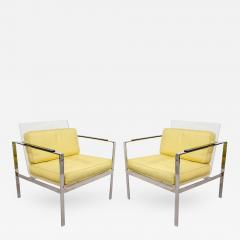  Erwine Estelle Laverne Spectacular Rare Pair of Lucite Modernist Chairs by Laverne - 423933